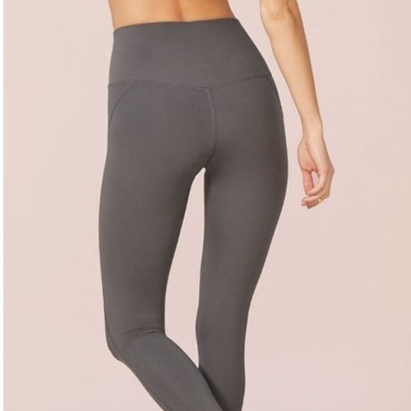 Girlfriend Collective Dark Gray Smoke Colored High Rise Leggings - Picture 11 of 15